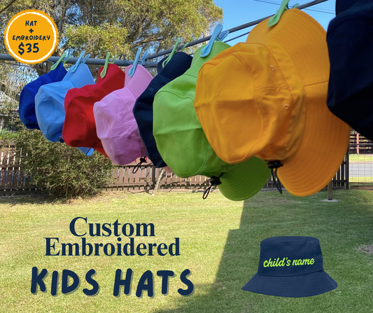 Personalised Kids Bucket Hats