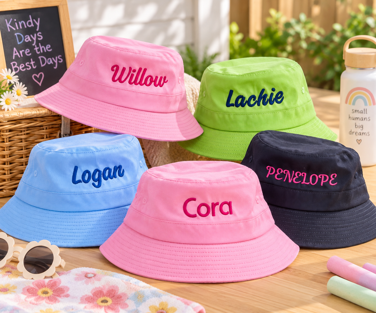 Personalised Kids Bucket Hats
